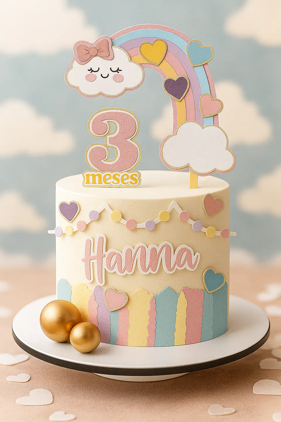 Arquivo de Corte Topo de Bolo Chuva de Amor 33 1