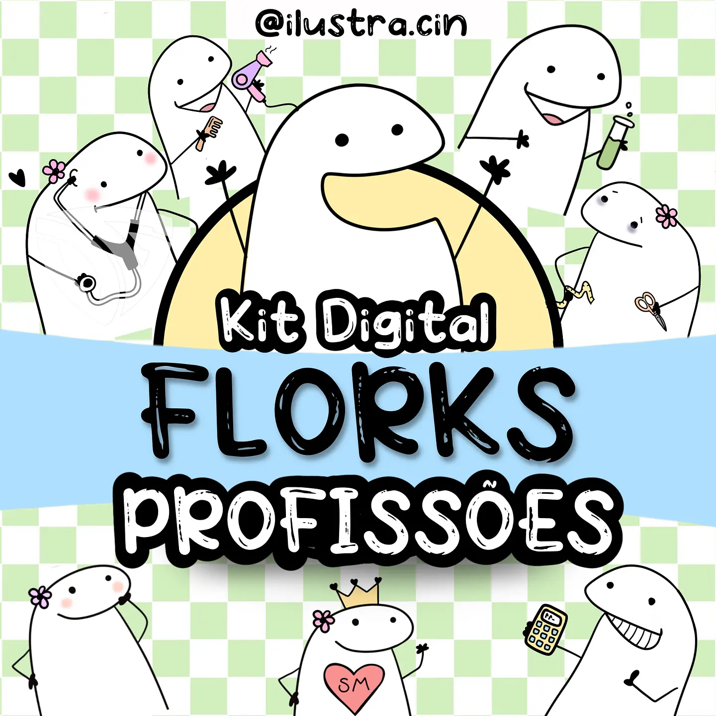 Kit Digital Flork Profissões 18 1