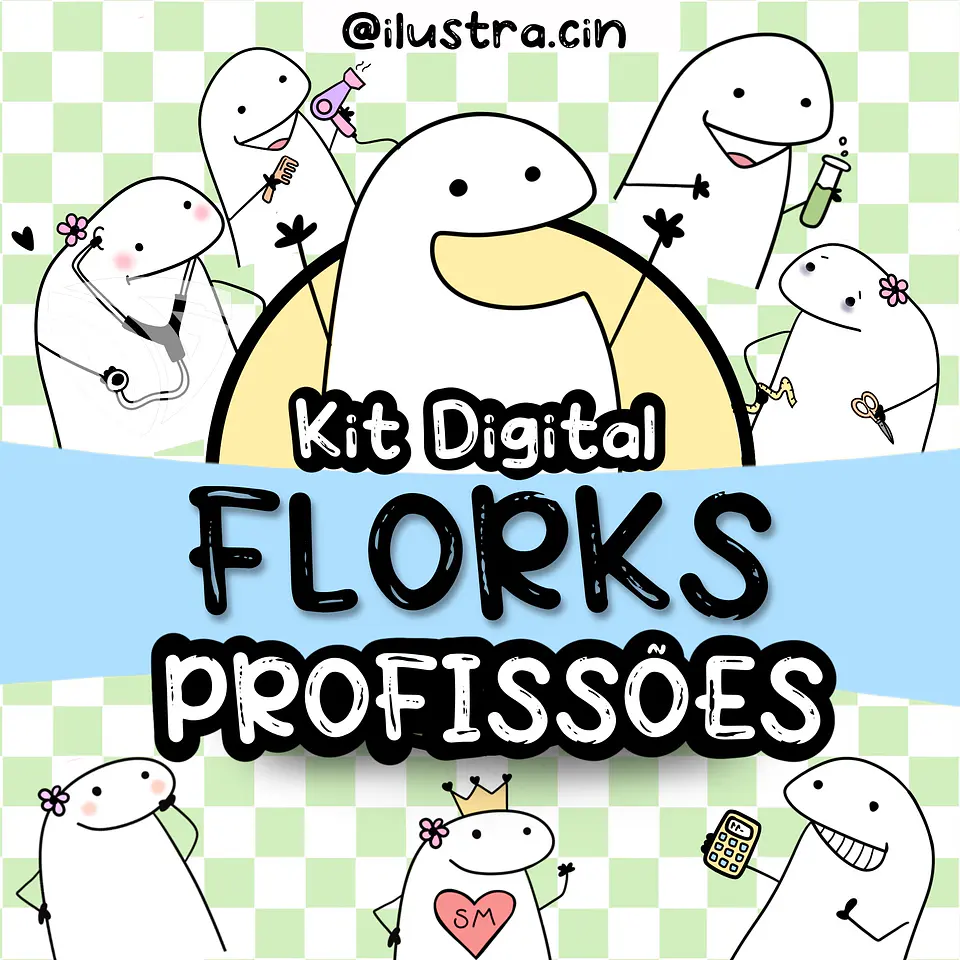 Kit Digital Flork Profissões 18 1