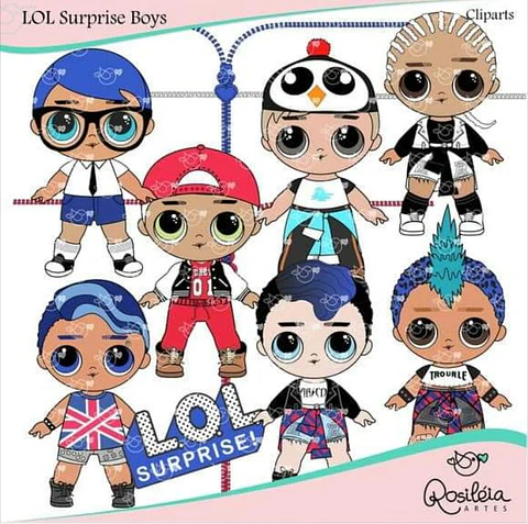 Kit Digital Lol Surprise Boys 48