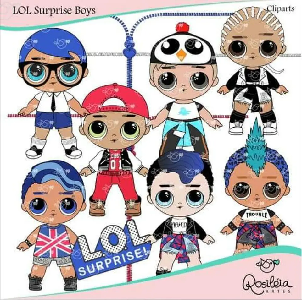 Kit Digital Lol Surprise Boys 48 1