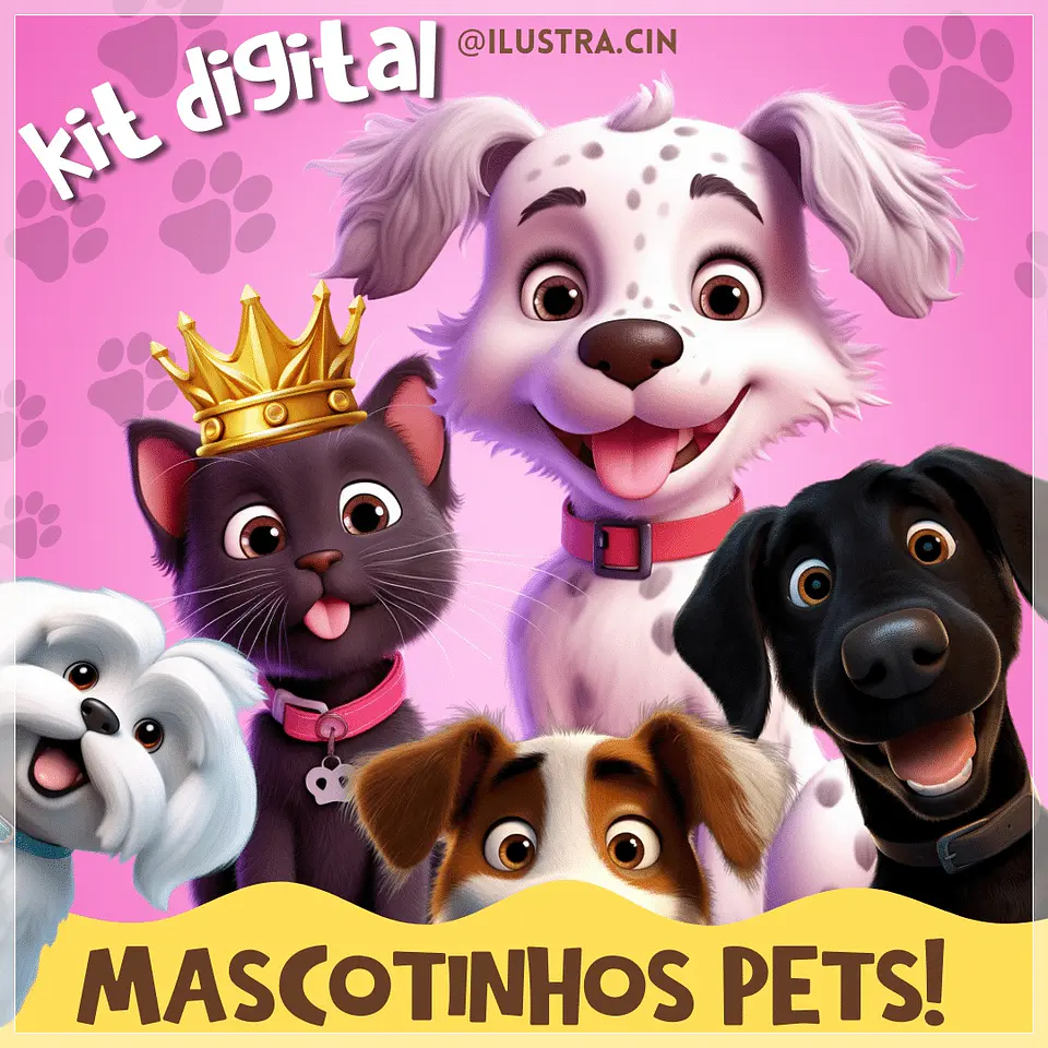 Kit Digital Mascotinhos Pets 25 1