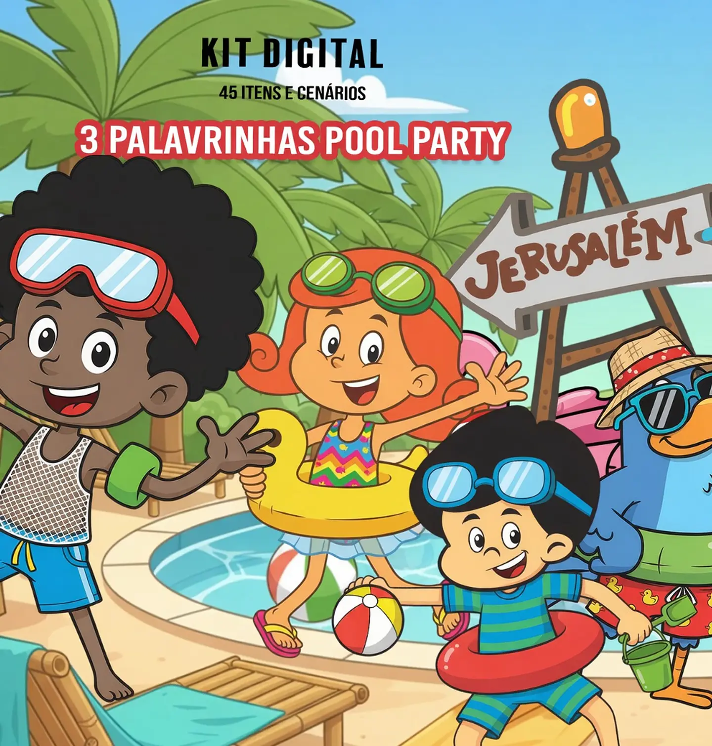 Kit Digital 3 Palavrinhas Pool Party 244 1