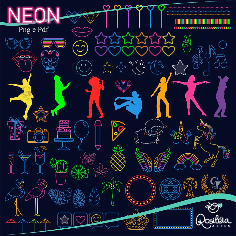 Kit Digital Festa Neon 37 1