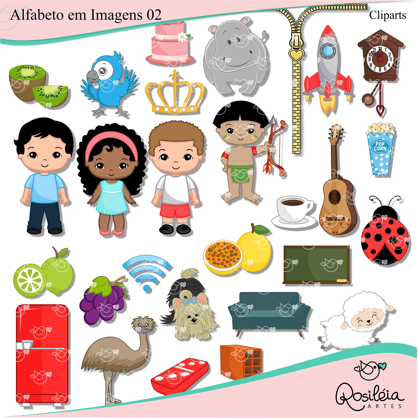 Kit Digital Alfabeto em Imagem Kit 10 1