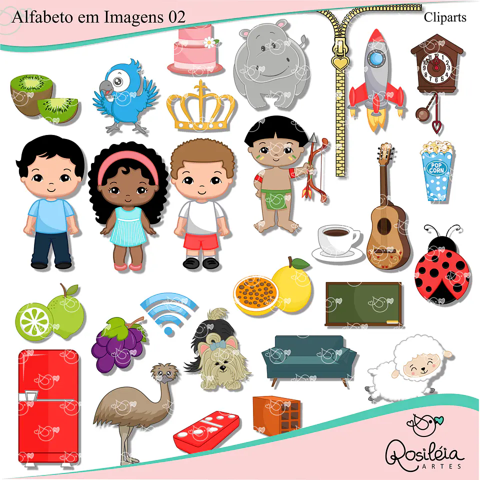 Kit Digital Alfabeto em Imagem Kit 10 1