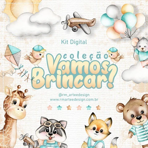 Kit Digital Brinquedos Vamos Brincar 1