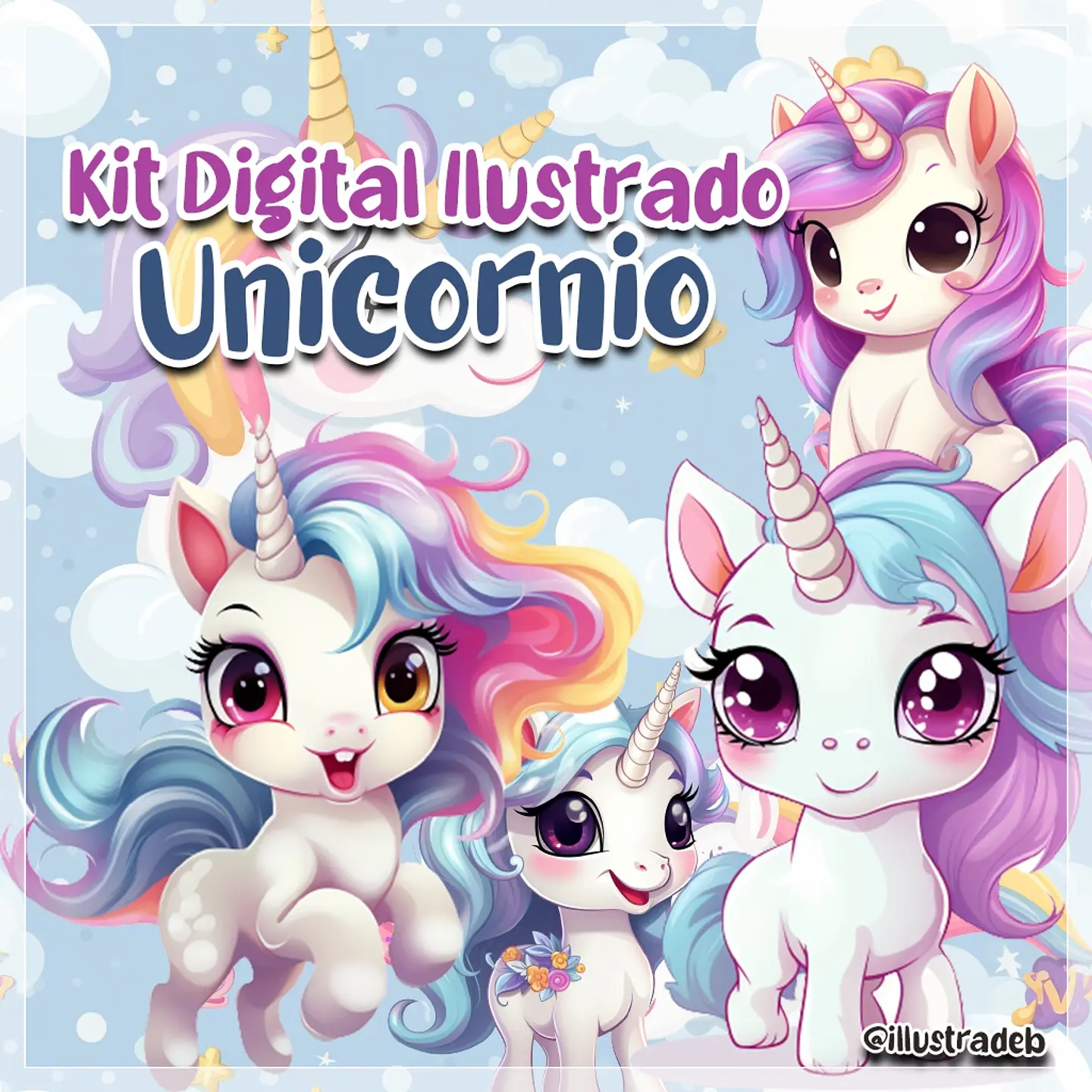 Kit Digital Unicórnio 226 1