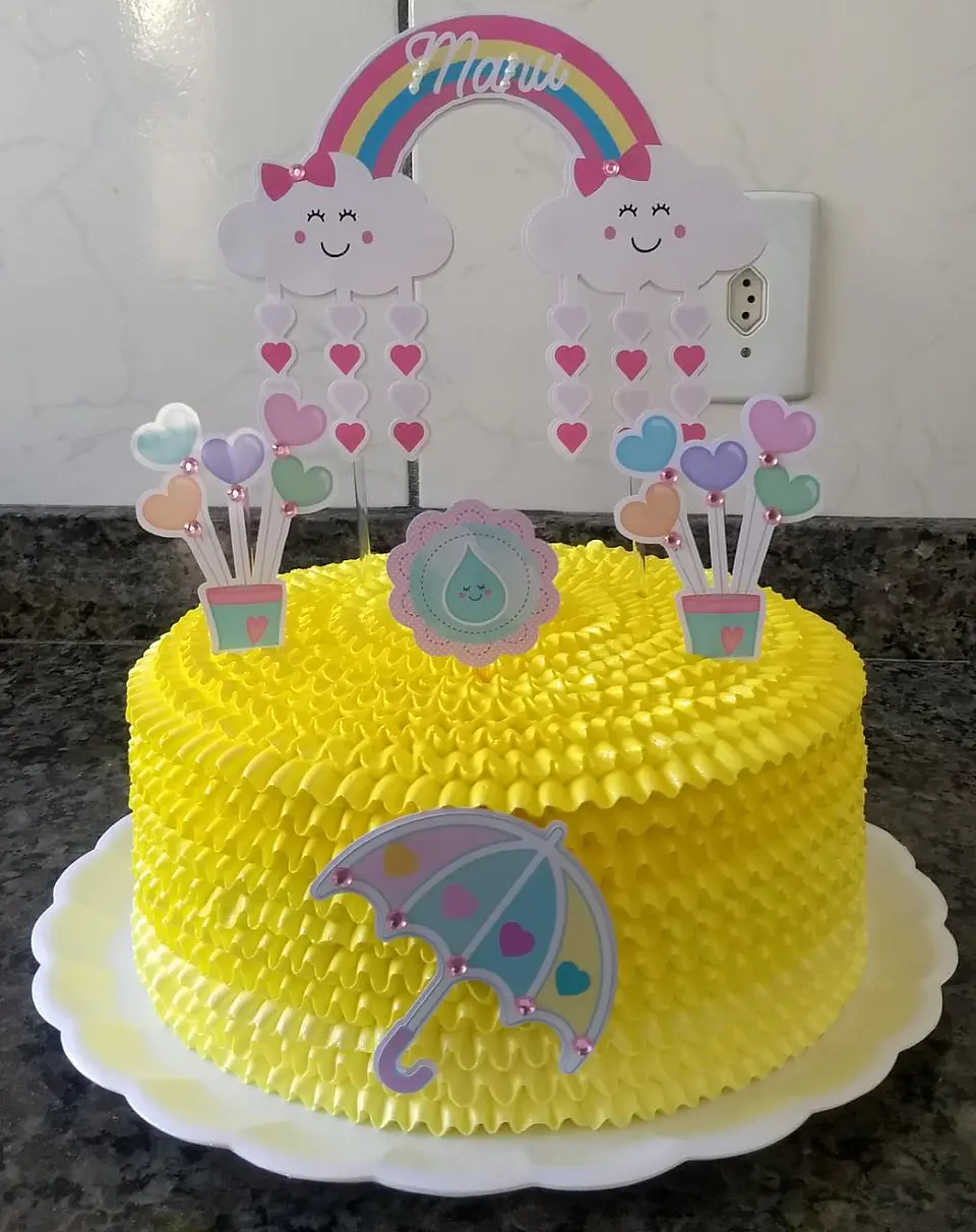 Arquivo de Corte Topo de Bolo Chuva de Amor 12 1