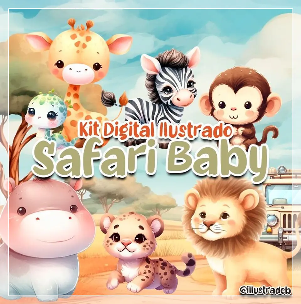 Kit Digital Safari Baby 203 1