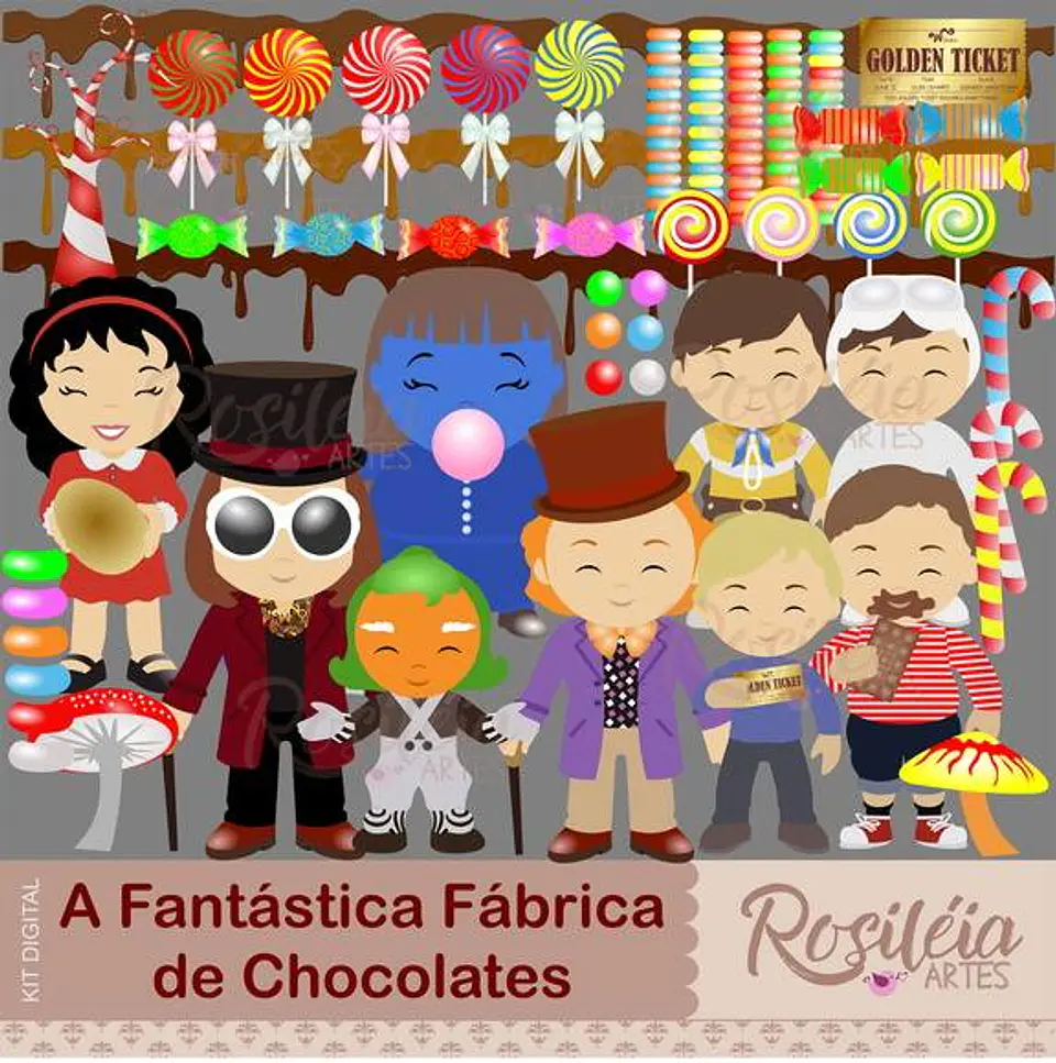 Kit Digital A Fantastica Fabrica de Chocolates 3 1