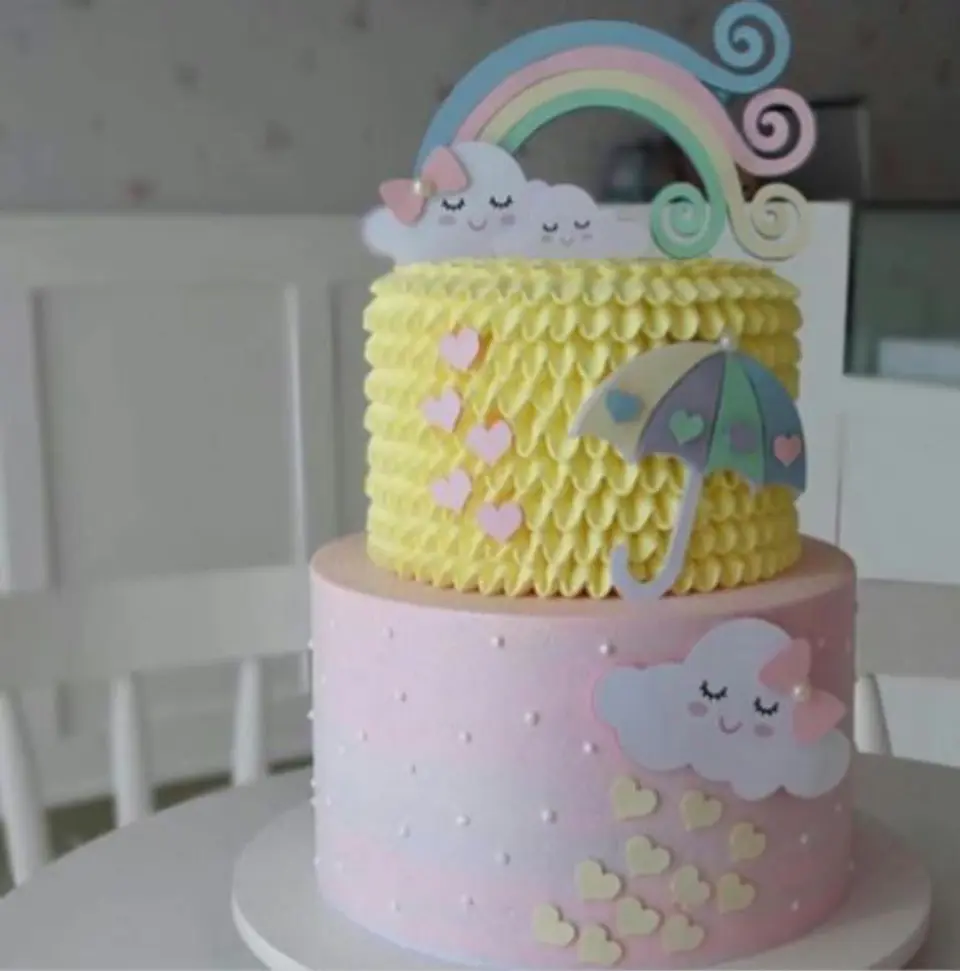 Arquivo de Corte Topo de Bolo Chuva de Amor 4 1