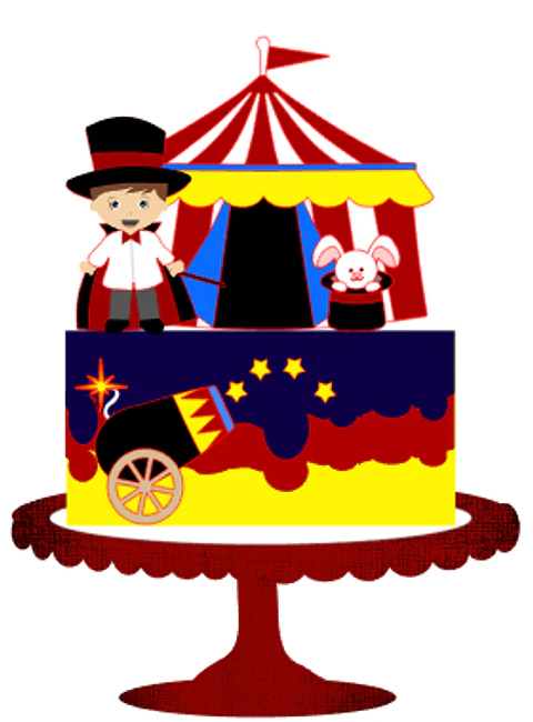 Arquivo de Corte Topo de Bolo Circo 27