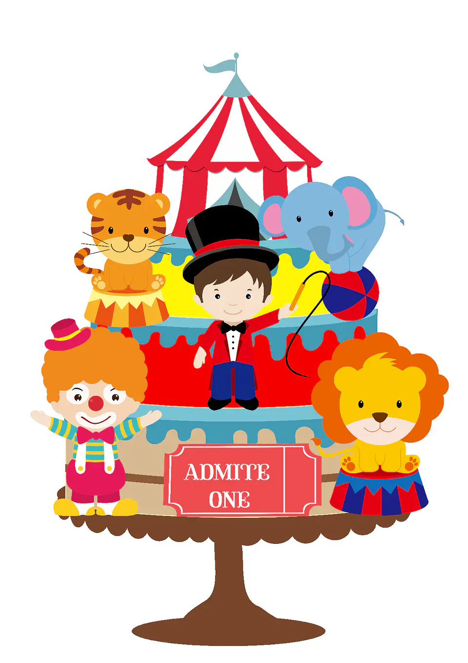 Arquivo de Corte Topo de Bolo Circo 21 1