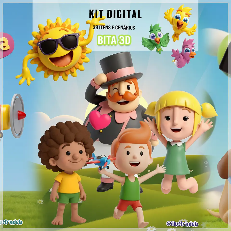 Kit Digital Mundo Bita 3d 178 1