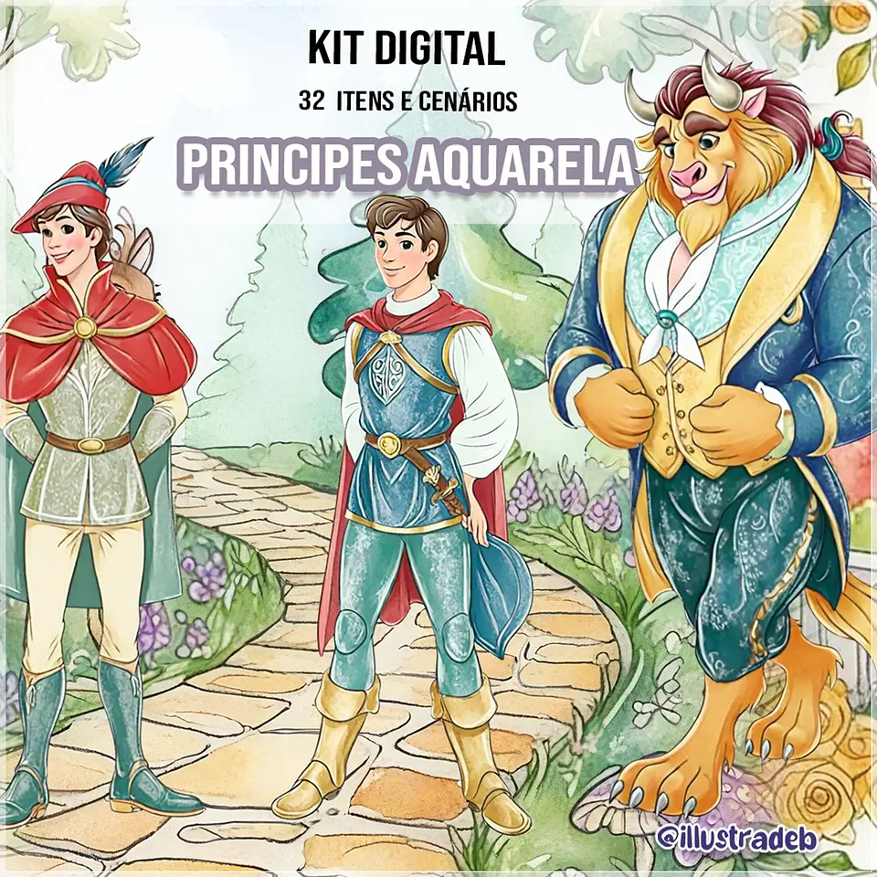 Kit Digital Principes Aquarela 198 1