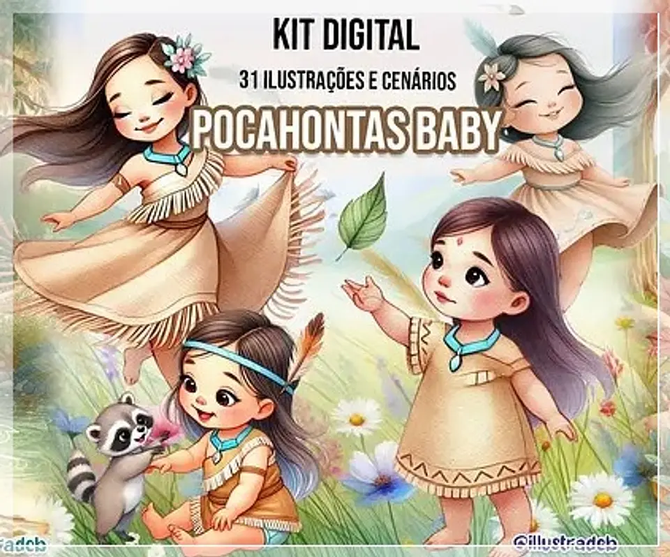 Kit Digital Pocahontas Baby 189 1