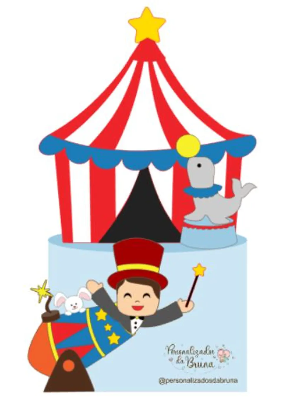 Arquivo de Corte Topo de Bolo Circo 26 1
