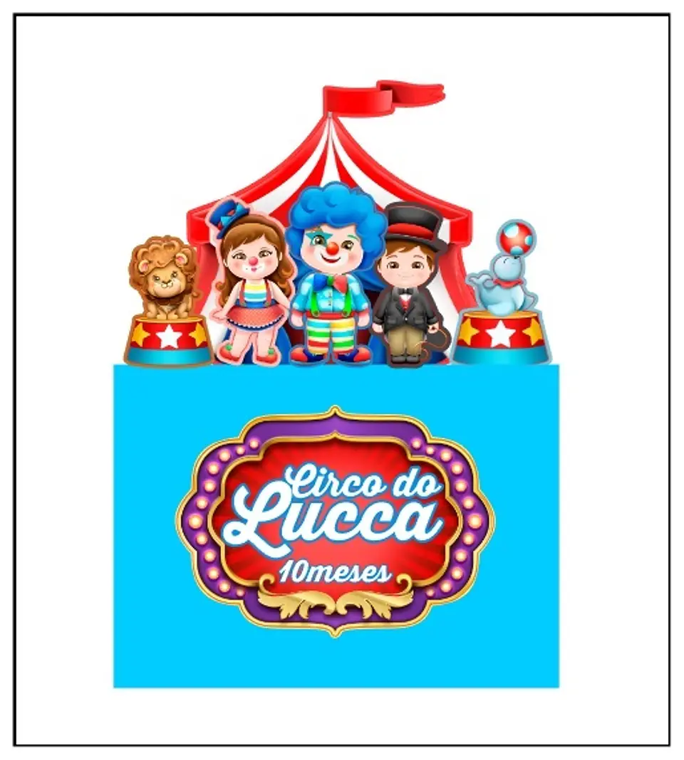 Arquivo de Corte Topo de Bolo Circo 25 1