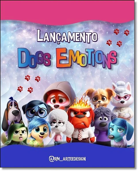 Kit Digital Dogs Emotions Cachorrinhos Divertidamente 5