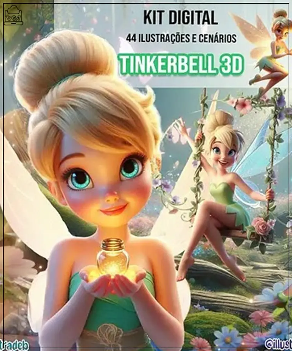 Kit Digital Tinkerbell 3d 224 1
