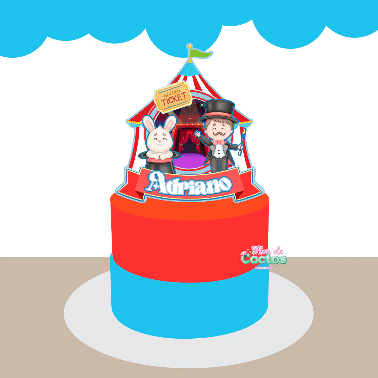 Arquivo de Corte Topo de Bolo Circo 9 1