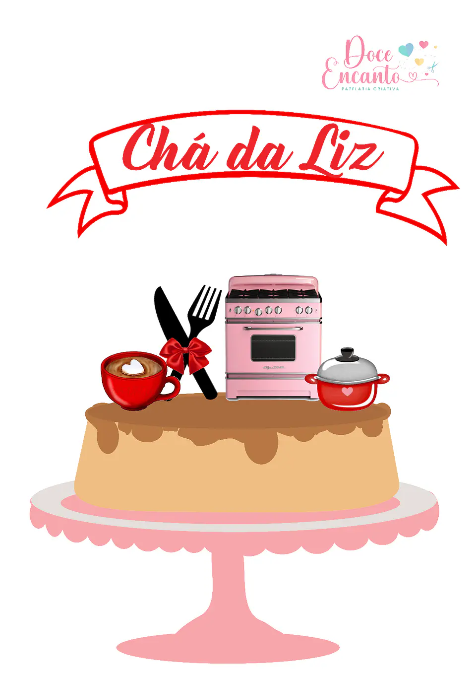 Arquivo de Corte Topo de Bolo Chá de Cozinha 12 1