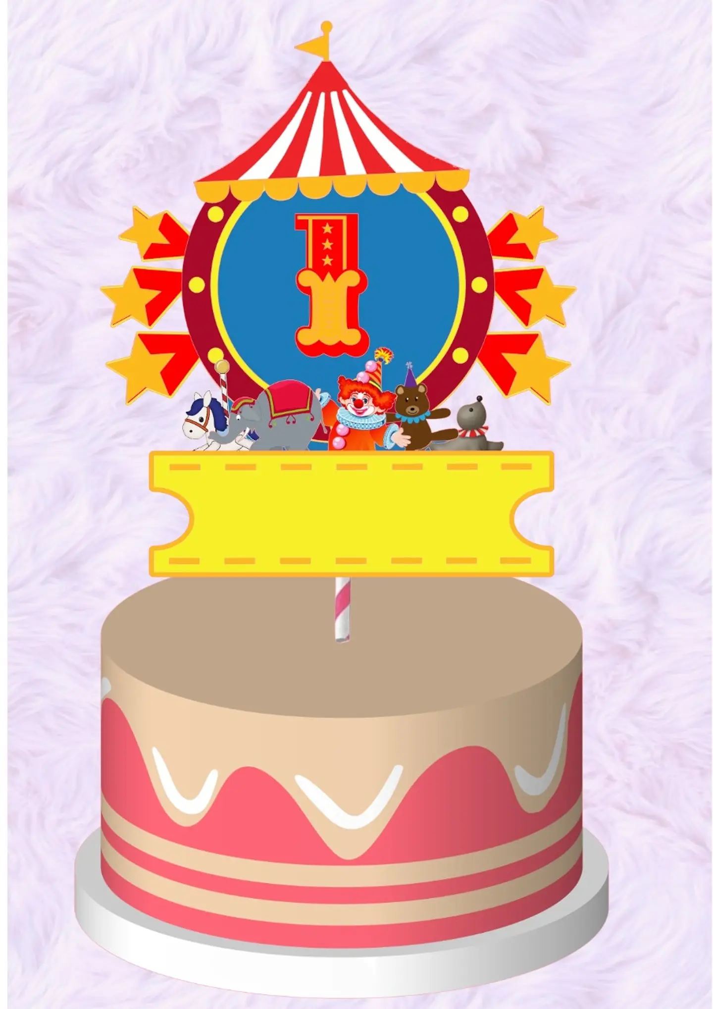 Arquivo de Corte Topo de Bolo Circo 7 1