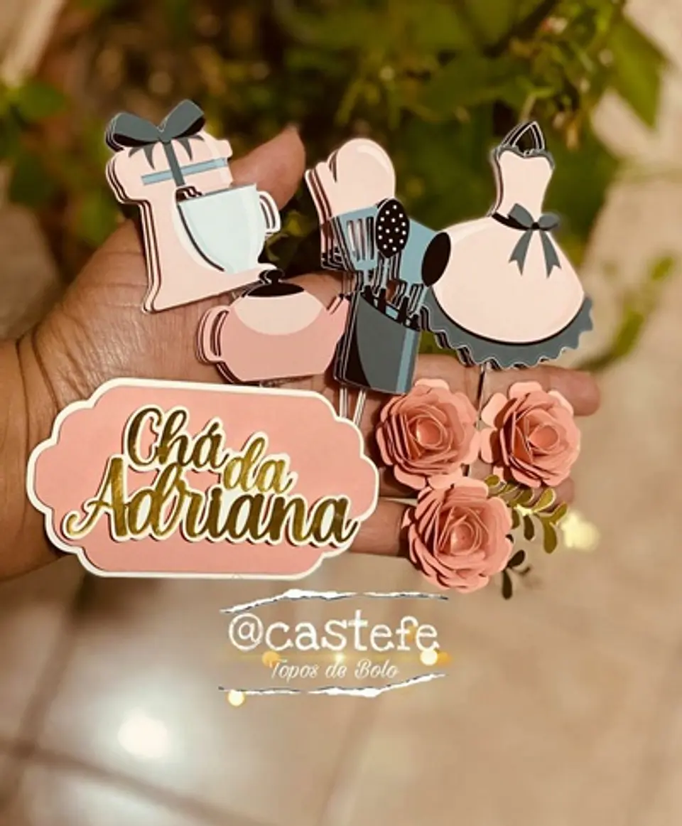 Arquivo de Corte Topo de Bolo Chá de Cozinha 15 1