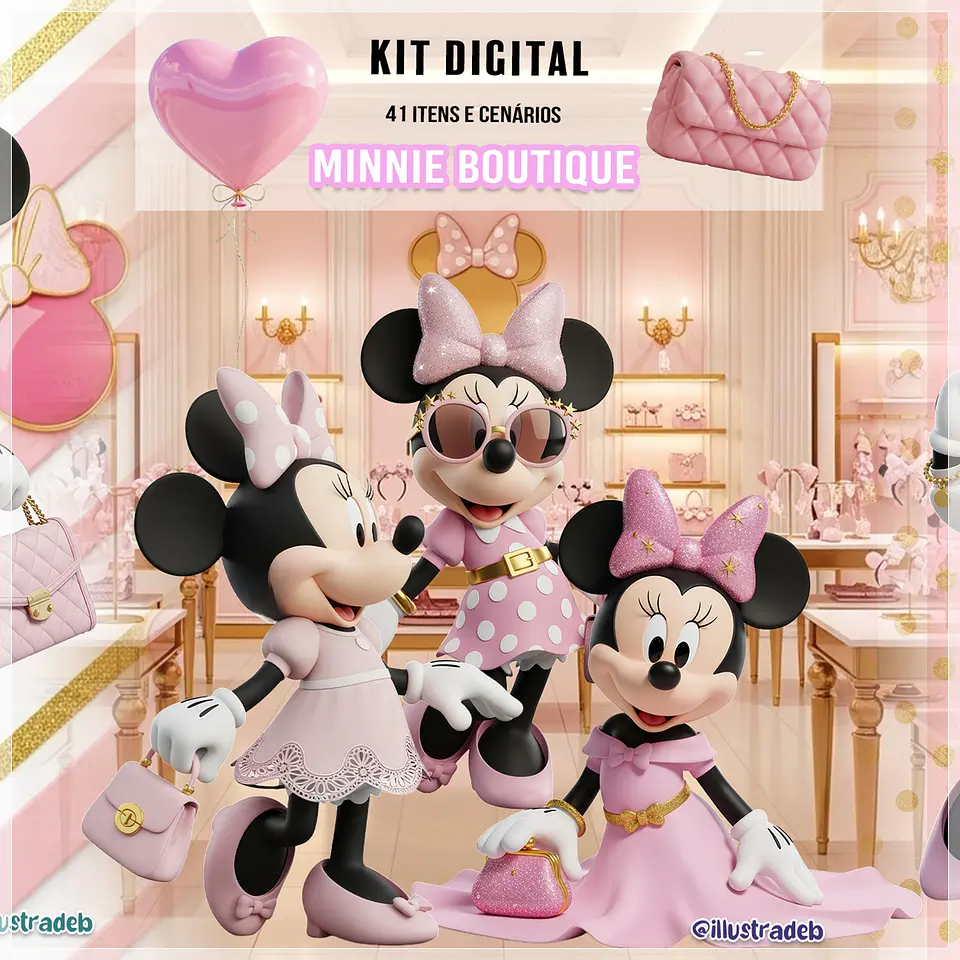 Kit Digital Minnie Boutique 154 1