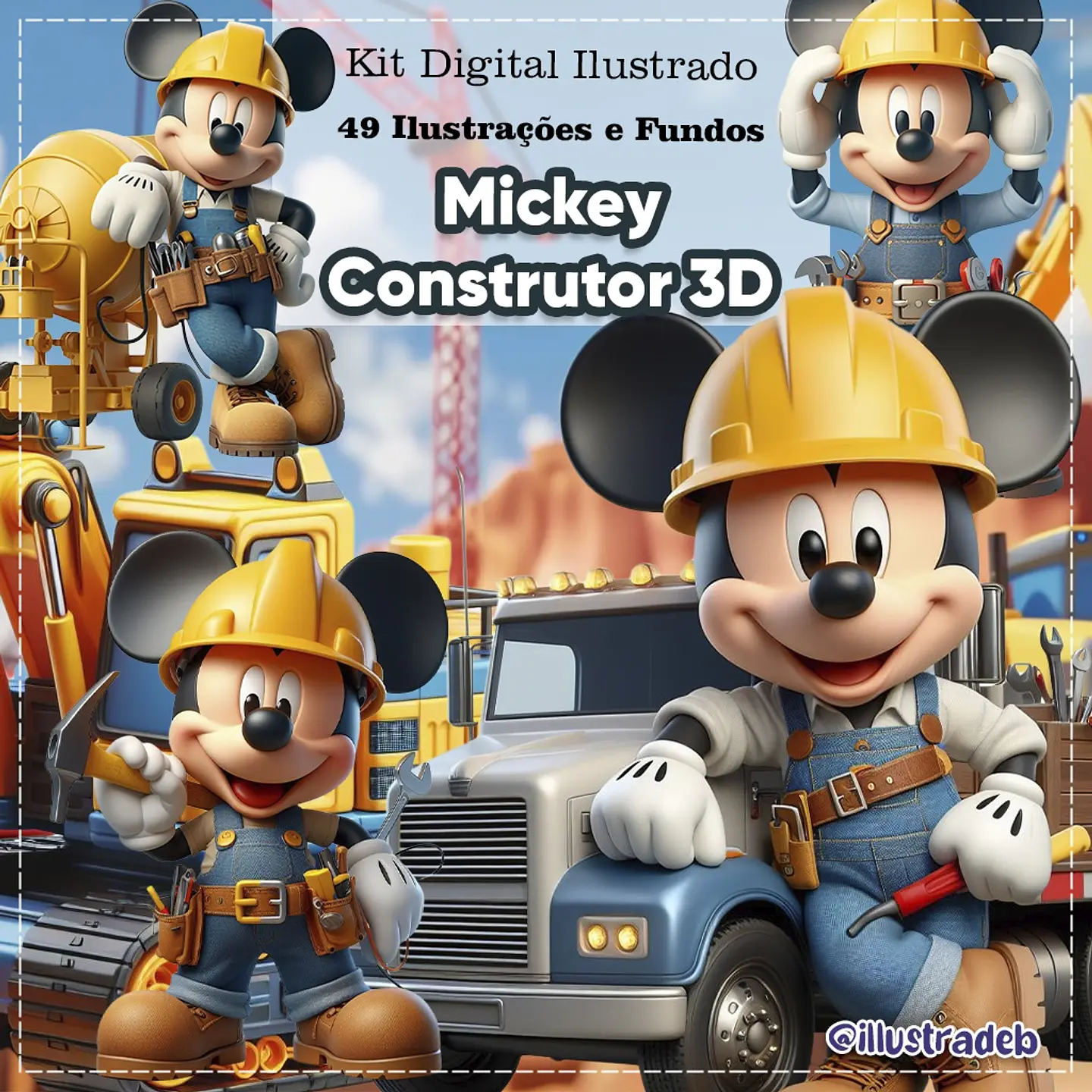Kit Digital Mickey Construtor 142 1