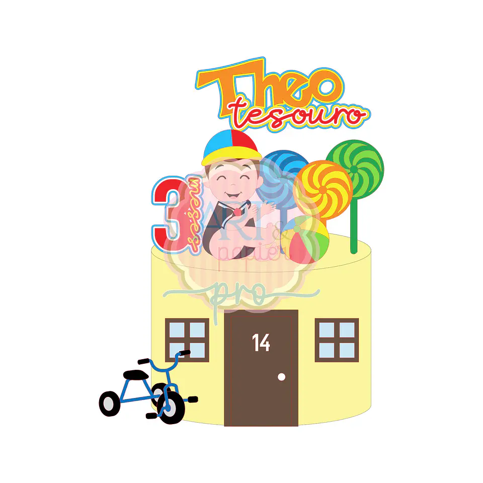 Arquivo de Corte Topo de Bolo Chaves 3 1