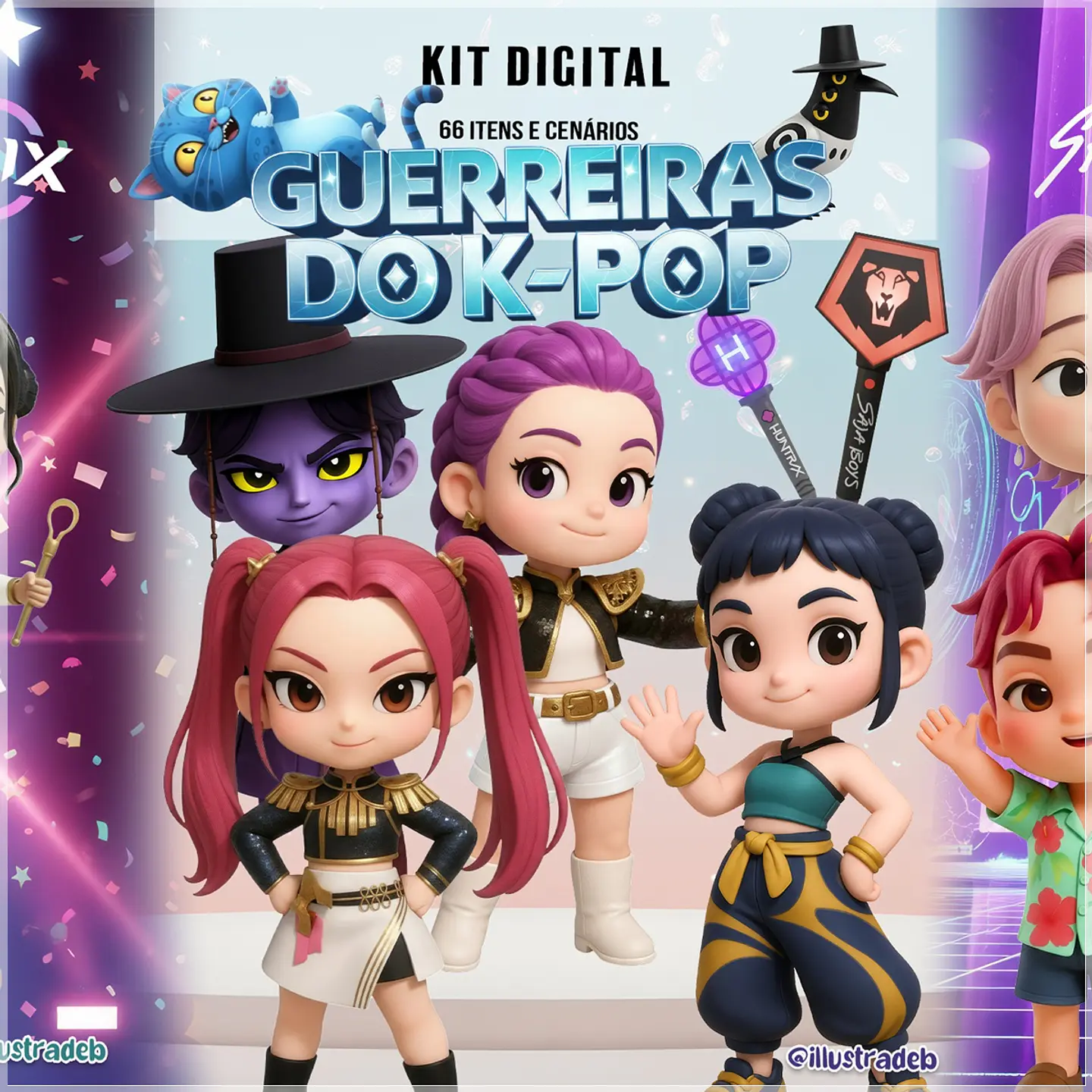 Kit Digital Guerreiras do K Pop 118 1