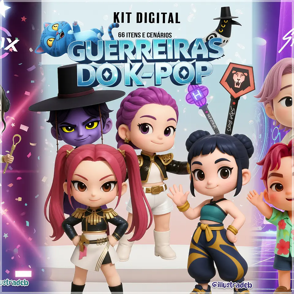 Kit Digital Guerreiras do K Pop 118 1