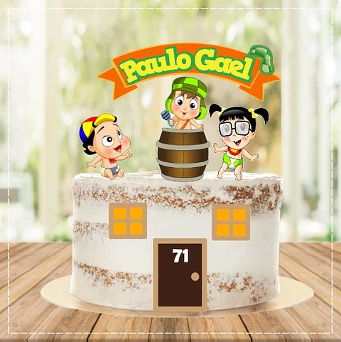 Arquivo de Corte Topo de Bolo Chaves 21