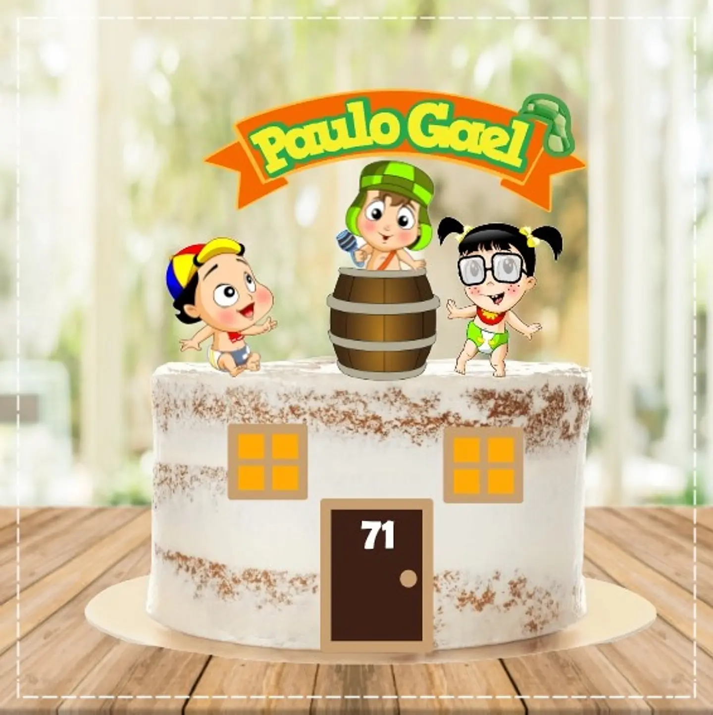 Arquivo de Corte Topo de Bolo Chaves 21 1