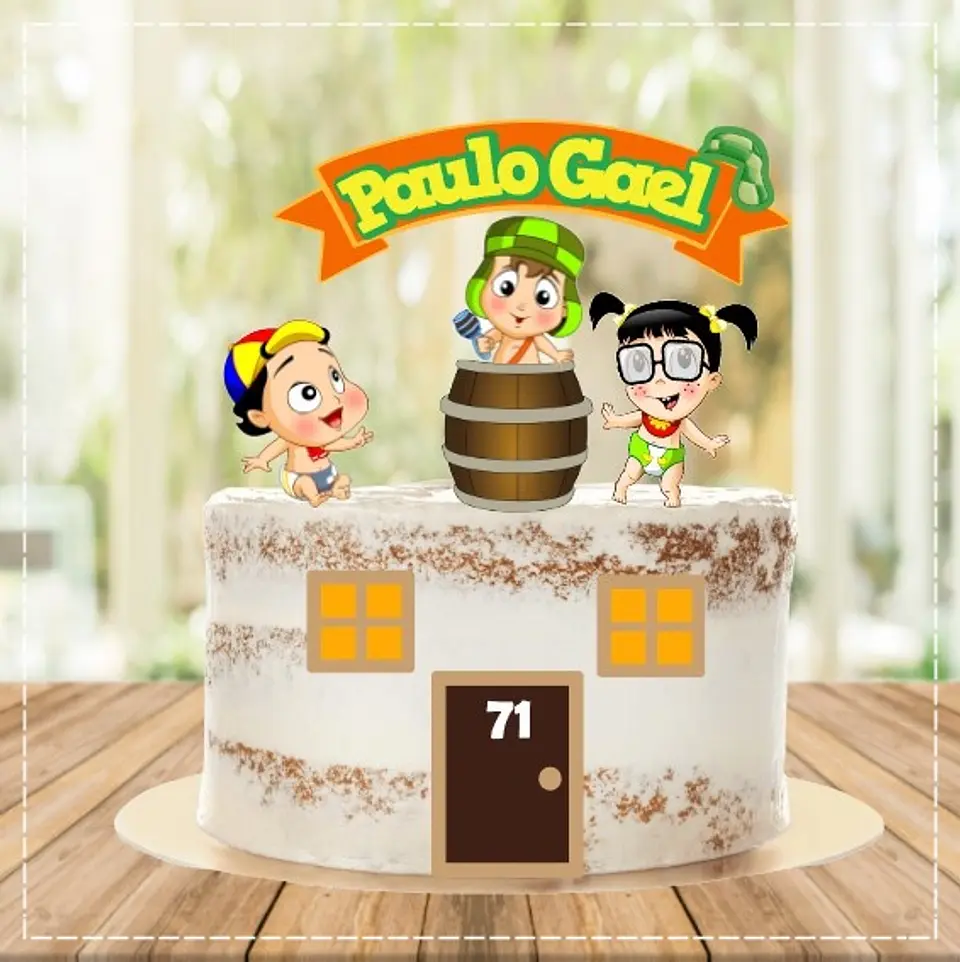 Arquivo de Corte Topo de Bolo Chaves 21 1