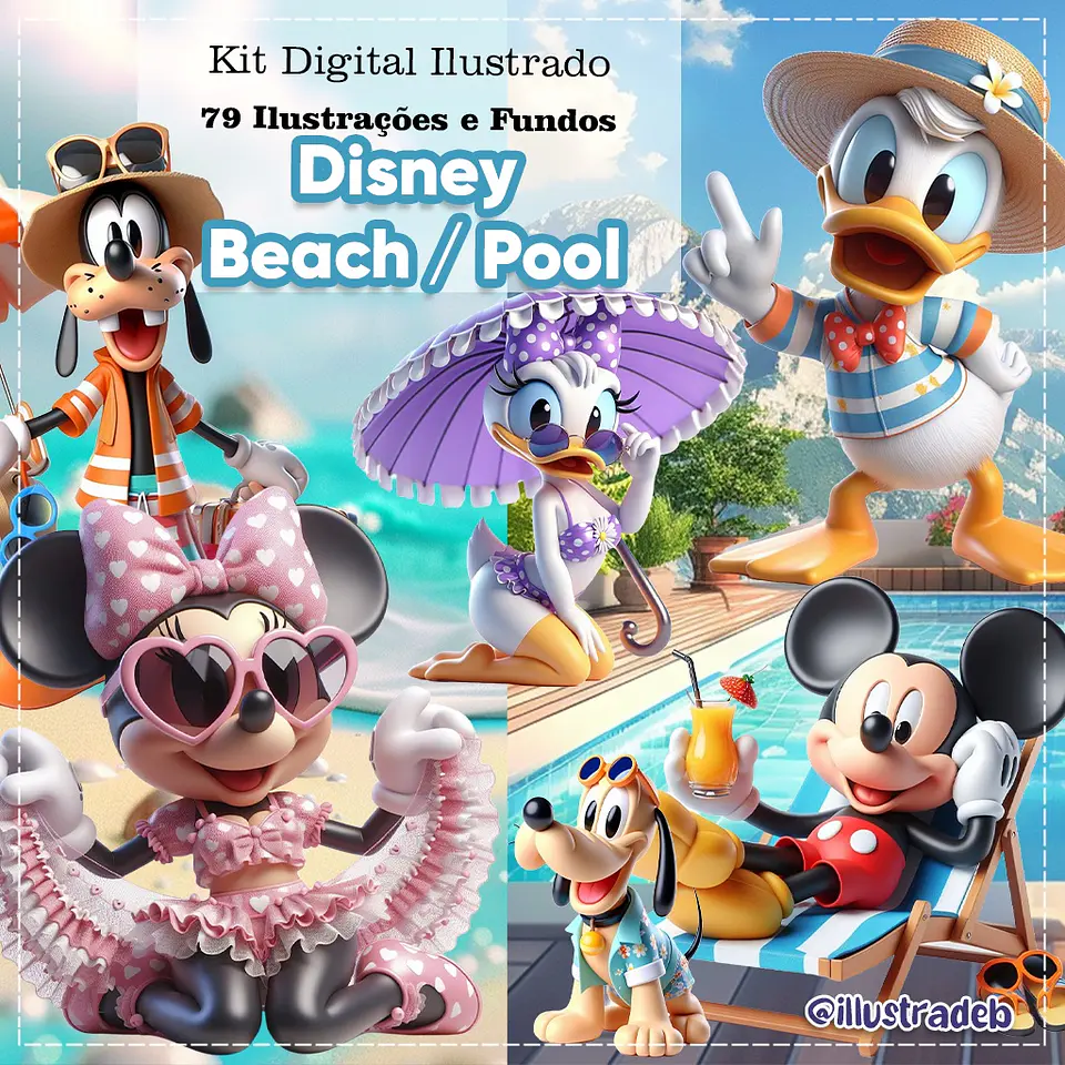 Kit Digital Disney Beach Pool Party 67 1