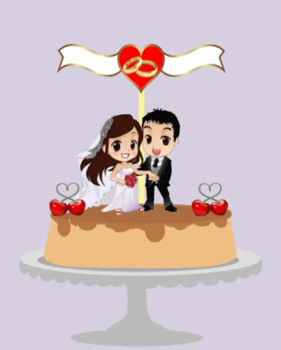 Arquivo de Corte Topo de Bolo Casamento 3 1