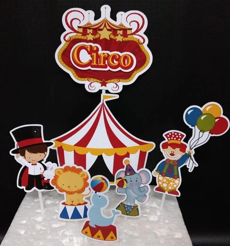Arquivo de Corte Topo de Bolo Circo 3 1