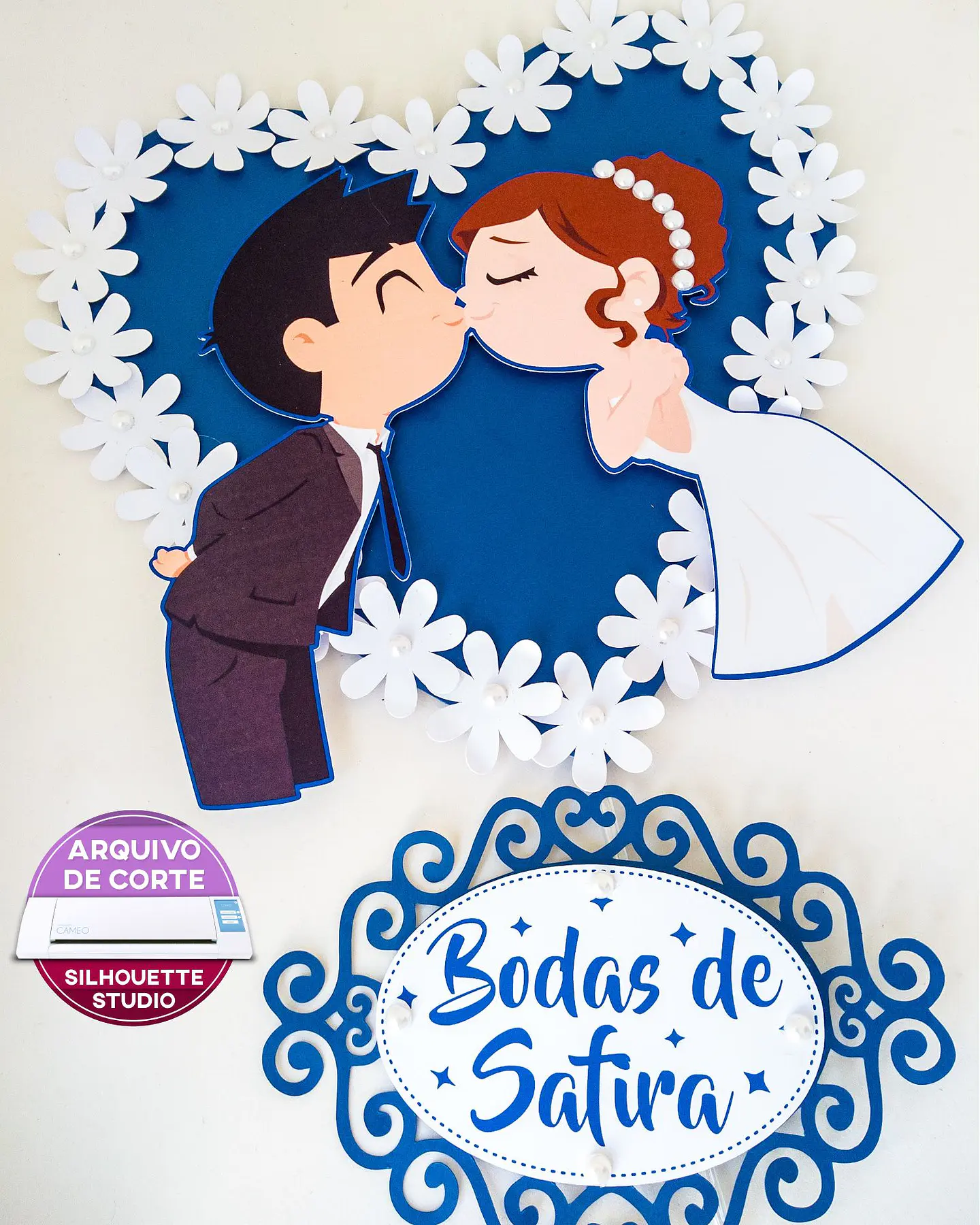Arquivo de Corte Topo de Bolo Casamento 22 1