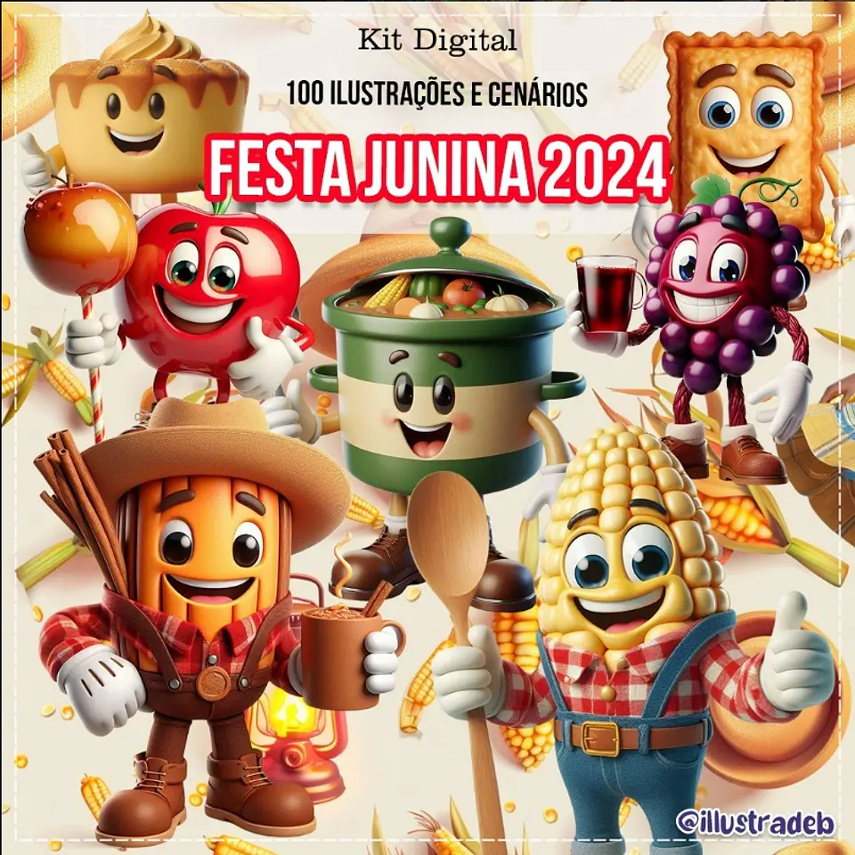 Kit Digital Festa Junina 105 1