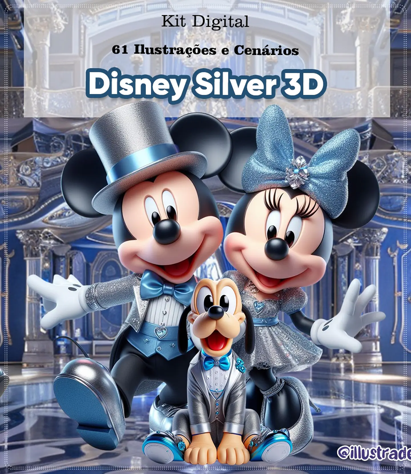 Kit Digital Disney Silver 3d 90 1