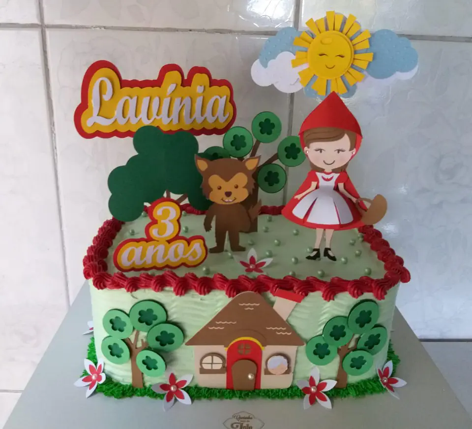 Arquivo de Corte Topo de Bolo Chapeuzinho Vermelho 28 1