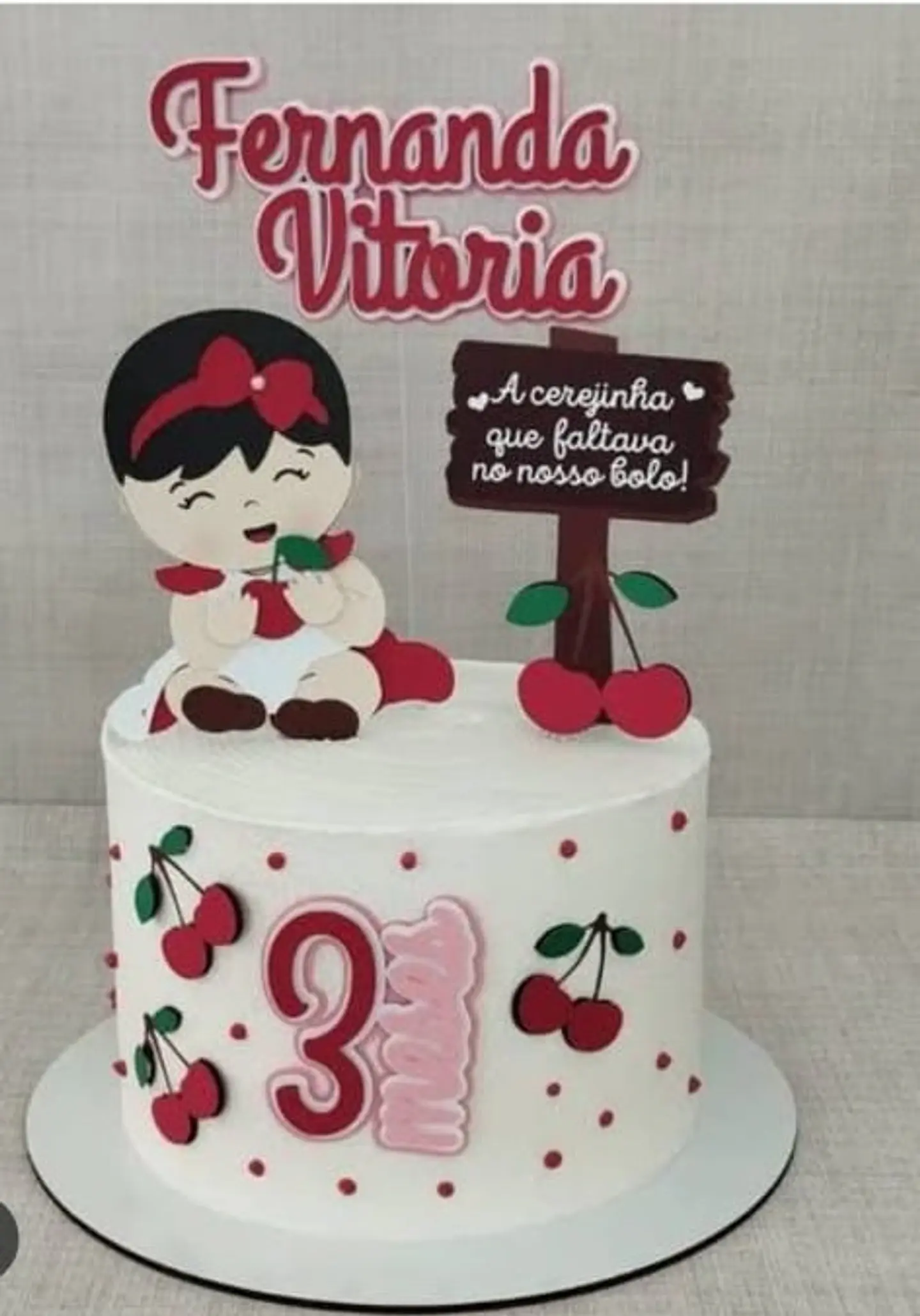 Arquivo de Corte Topo de Bolo Cerejinha 6 1