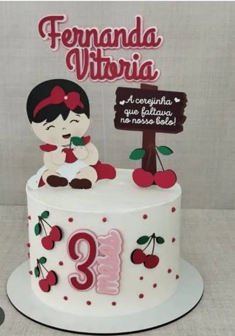 Arquivo de Corte Topo de Bolo Cerejinha 6 1