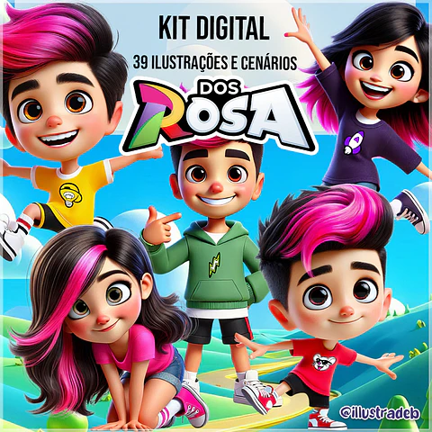 Kit Digital Dos Rosa 94
