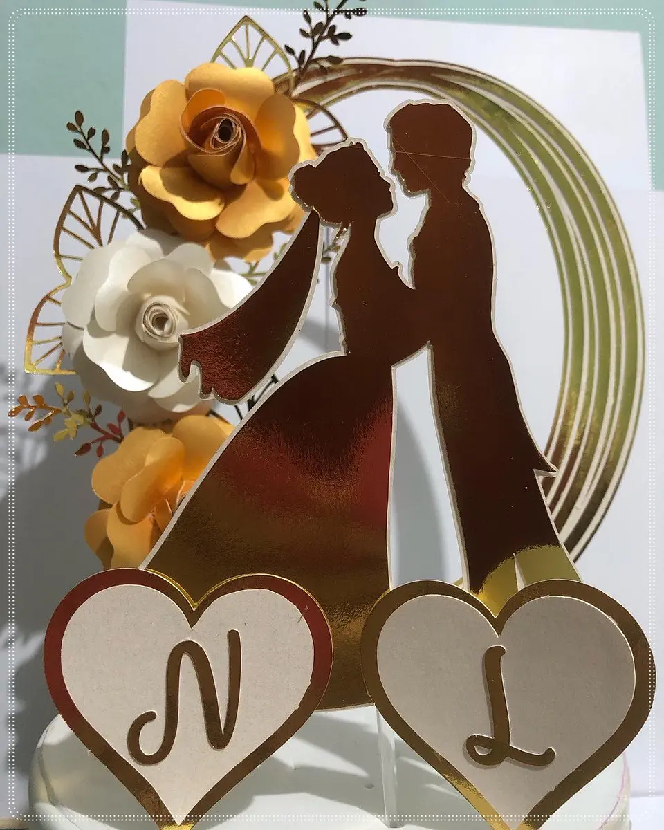 Arquivo de Corte Topo de Bolo Casamento 33 1