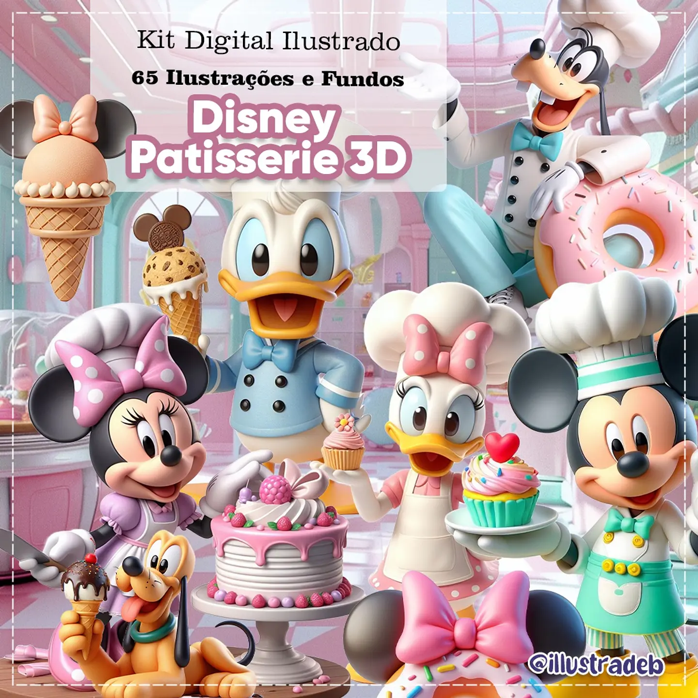 Kit Digital Disney Patisserie 3d 86 1