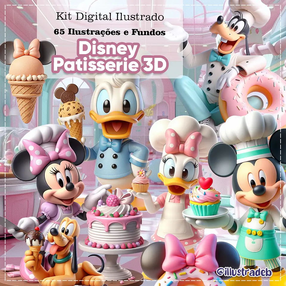 Kit Digital Disney Patisserie 3d 86 1